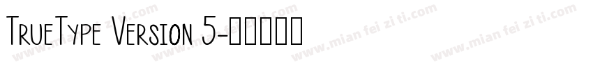 TrueType Version 5字体转换